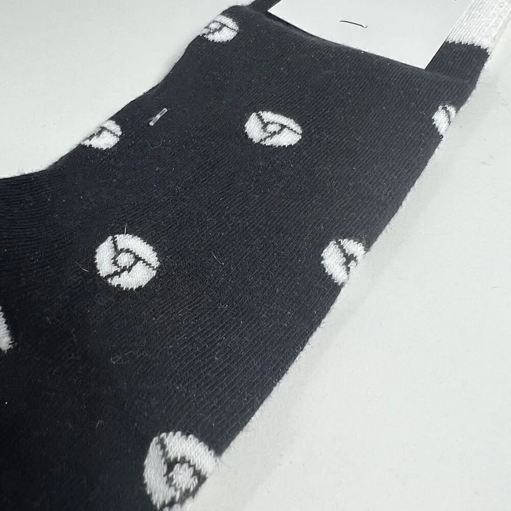 NWT Google Chrome Enterprise Black & White Socks Sock Club